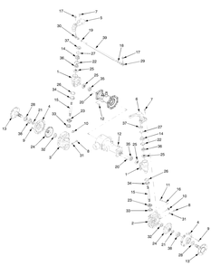Part Location Diagram of 919-04021A MTD HSG-FINAL DRIVE LH